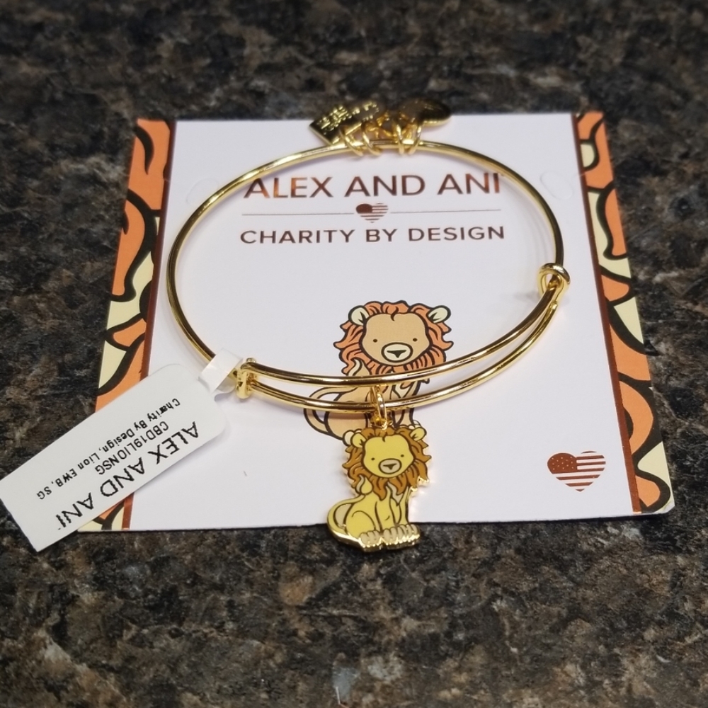 ALEX AND ANI Charity By Design Lion Bracelet